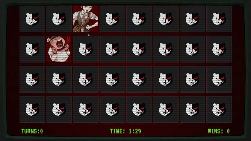 Danganronpa 2 Themed Memory Game